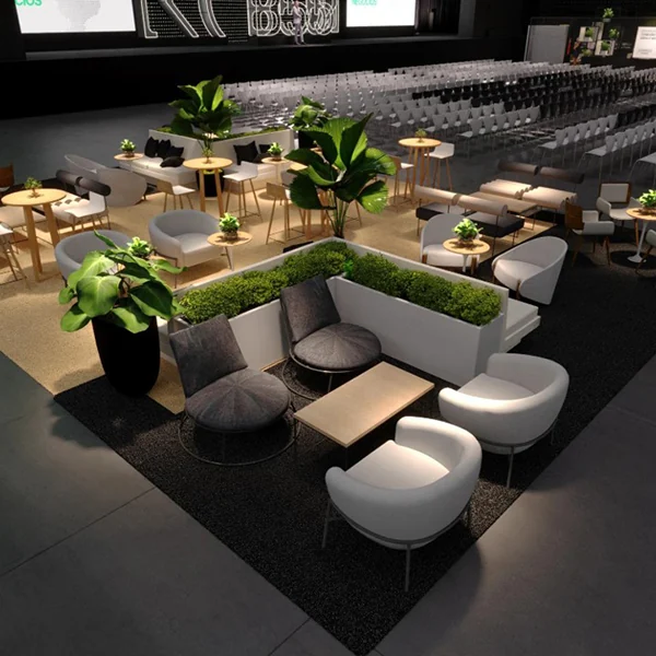 Lounge com estações de networking